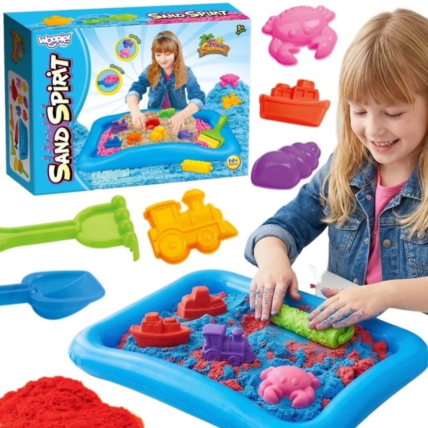 Woopie kinetiskā smilša burvju baseina komplekts