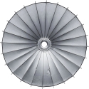 Parabolic Light Reflector - Godox 128 cm Gray with 24 Rods Parabolic Light Reflector - Godox 128 cm Gray with 24 Rods