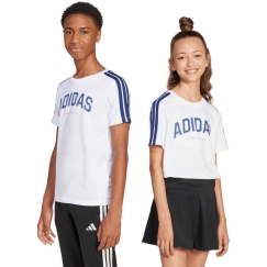 Marškinėliai vaikams adidas Codes Collegiate Graphic balti JI6674 (128 cm)