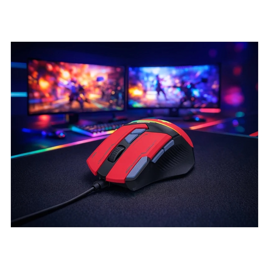 TRACER GAMEZONE SPECTRA Mouse Red RGB USB Mouse – 4