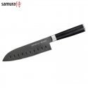 Samura MO-V Stonewash Univerālais lielais Santoku 7.0''/180 mm. no AUS 8 Japāņu tērauda 58 HRC Samura MO-V Stonewash Univerālais lielais Santoku 7.0''/180 mm. no AUS 8 Japāņu tērauda 58 HRC