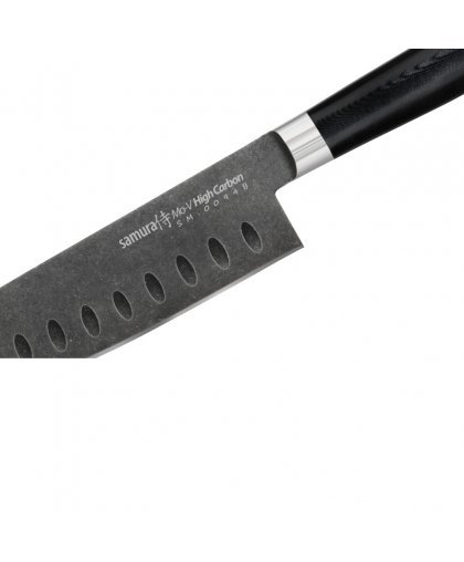 Samura MO-V Stonewash Univerālais lielais Santoku 7.0''/180 mm. no AUS 8 Japāņu tērauda 58 HRC – 3