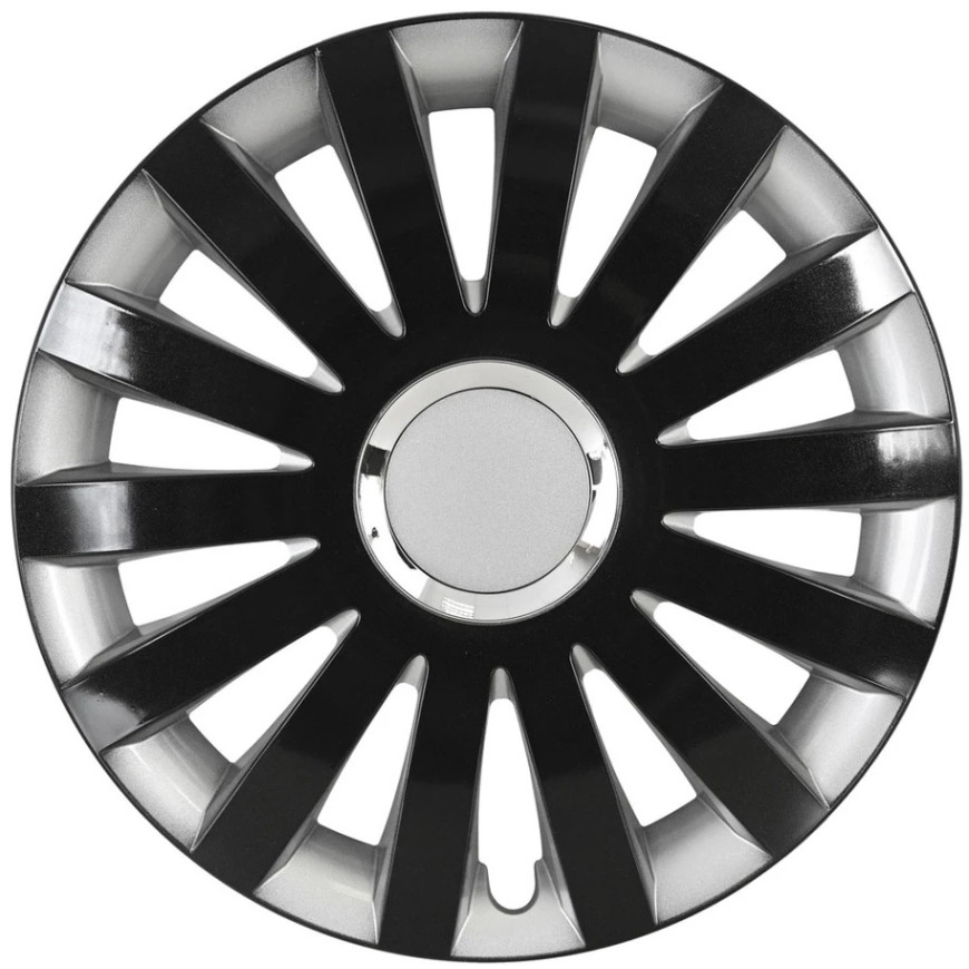 Leoplast automobiļu vāciņš sail 15" melnā-sudraba