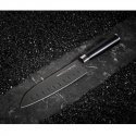 Samura MO-V Stonewash Santoku hollow ground 7.0''/180 mm. from AUS 8 Japanese steel 59 HRC