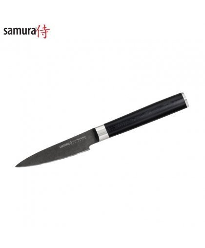 Samura MO-V Stonewash Paring knife 90mm from AUS 8 Japanese steel 58 HRC