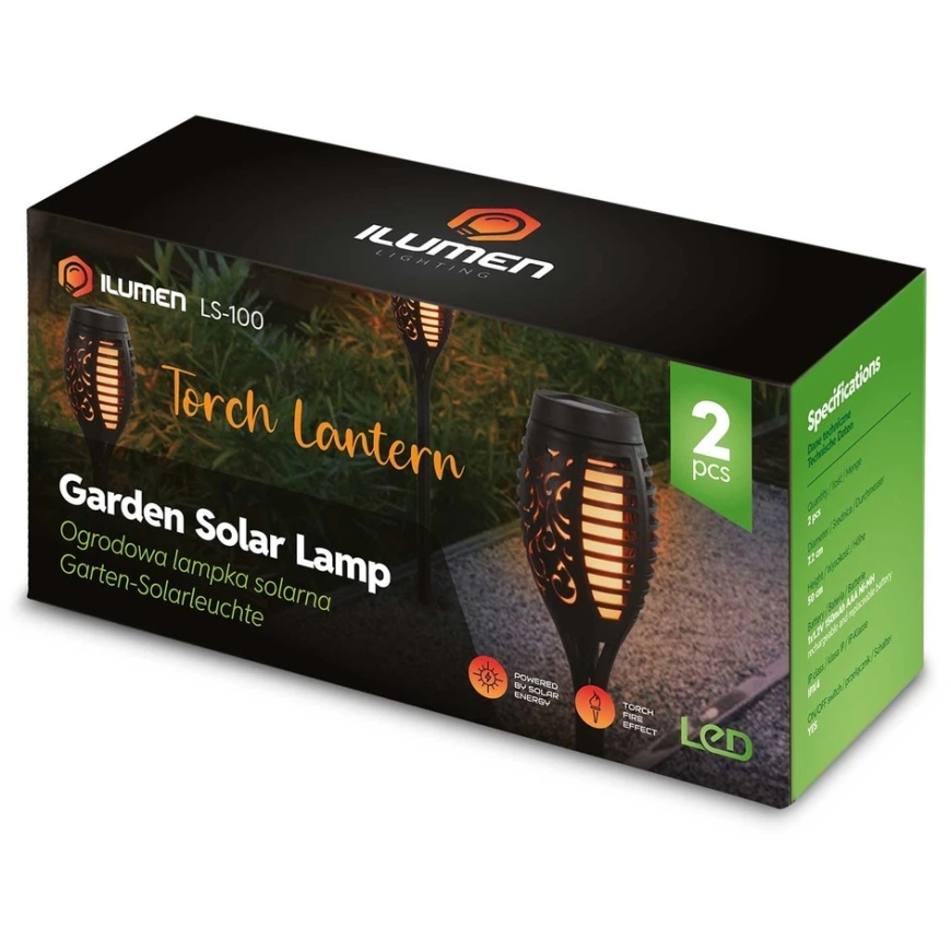 Solar-powered flashlights, 2 pcs., "Ilumen LS-100" – 5