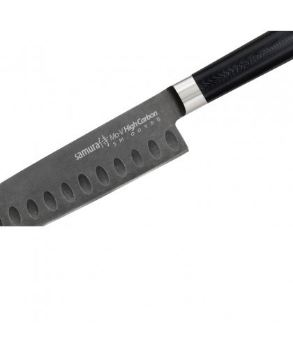 Samura MO-V Stonewash Santoku 5.4''/138mm. 59HRC. from AUS 8 Japanese steel 59 HRC – 3