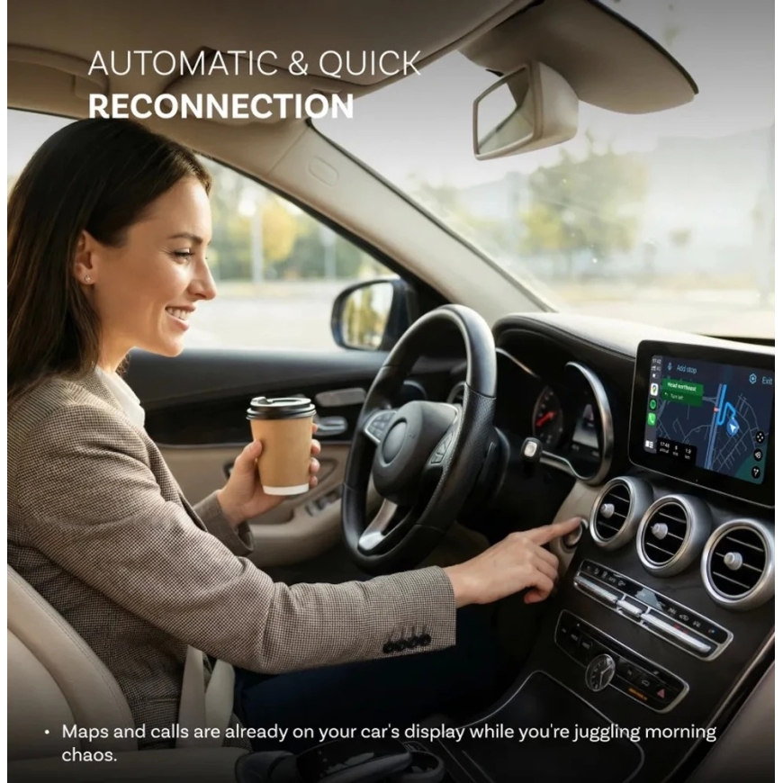 Wireless CarPlay/Android Auto adapter Ottocast Mini Aura black CA530-T – 3