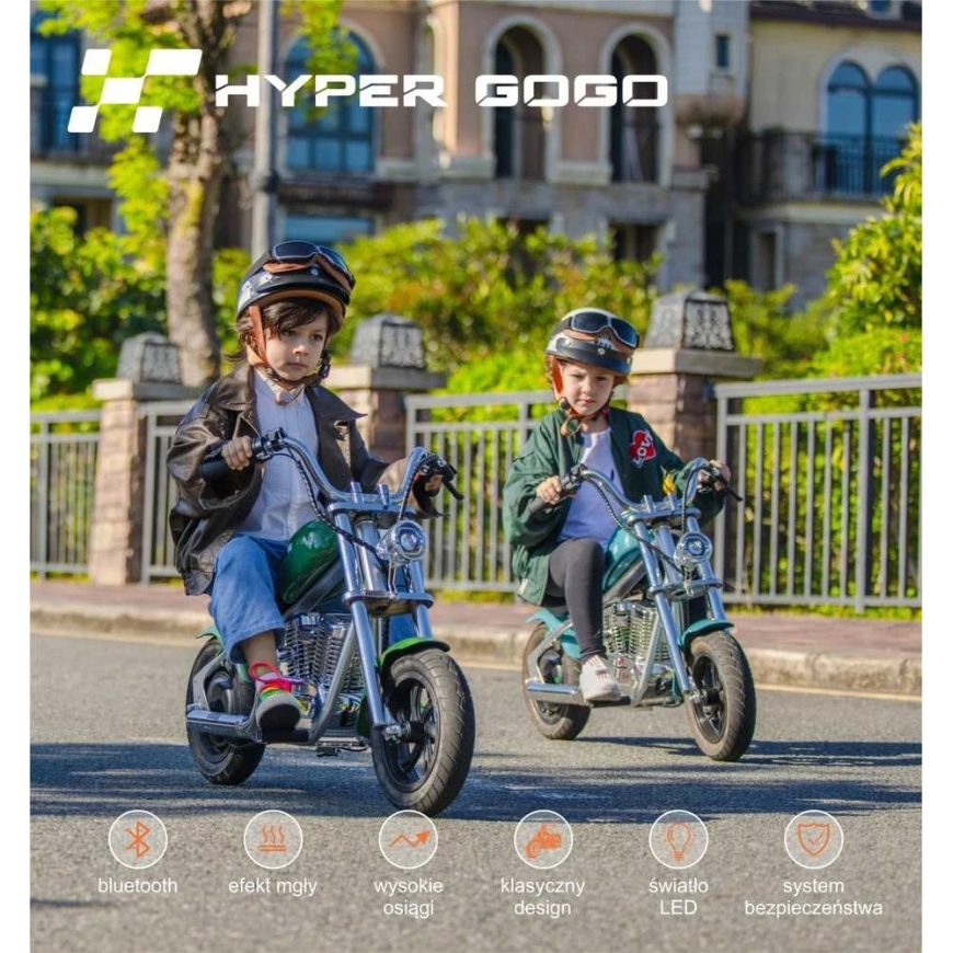 Hyper Gogo Cruiser 12 Plus Electric Motorcycle - Black – 4