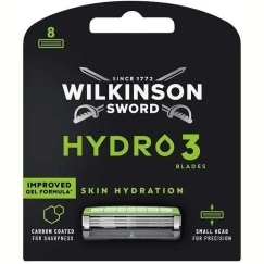Wilkinson Sword Wilkinson Hydro 3 Skin Hydration razor head with 3 blades, 8 pcs.