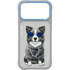 NIMMY case GLASSES COOL DOG for IPHONE 18 Pro Max/17 Pro Max gray