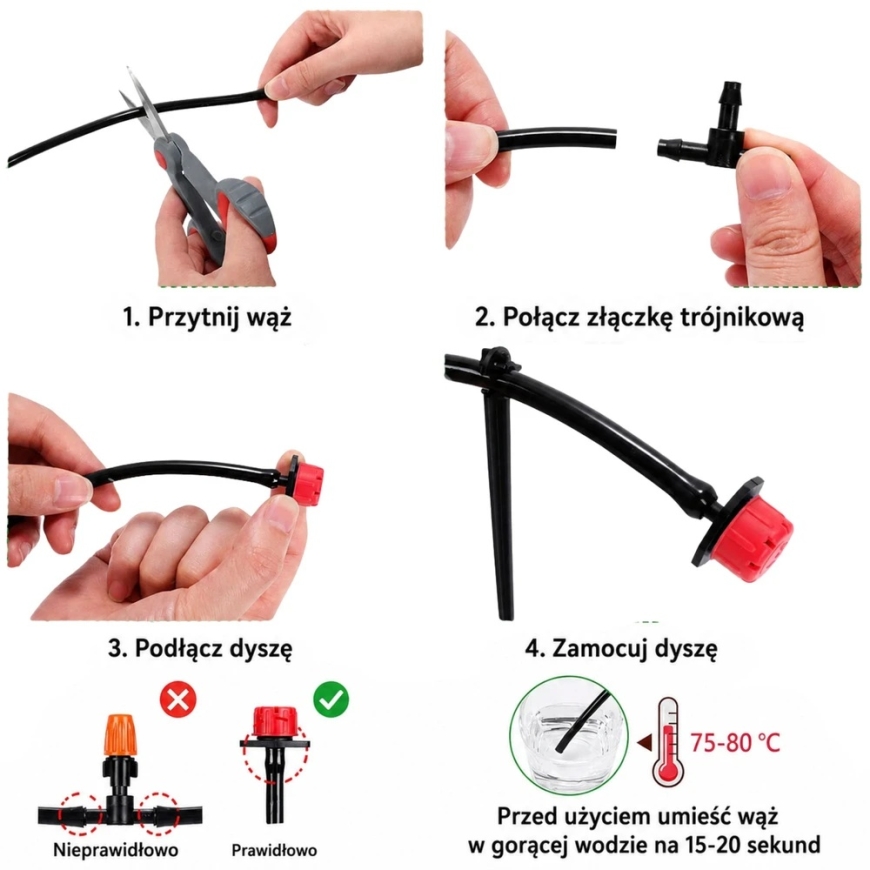 Lean Drip Irrigation Kit 55 m + 15 m 386 pcs. – 4