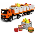 Lean Toys Kuormatraktori kuorma-autolla 1:40 Lean Toys Kuormatraktori kuorma-autolla 1:40