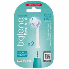 Isdin BALENE BY BEXIDENT DUOTECH SONIC Medium Hardness Toothbrush Heads 2 Units
