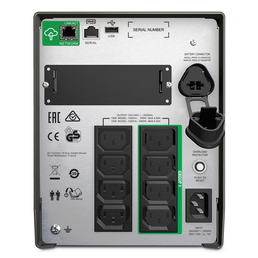 APC Smart-UPS SMT1000IC – 8x C13, USB, SmartConnect, 1000VA – 2