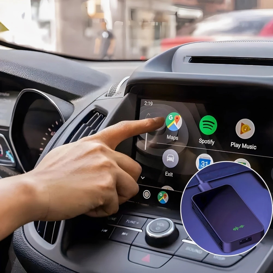 „Carlink CarPlay“ -adapteri, langaton auto, „Android“ ja „Auto“, USB, „iPhone“. – 3