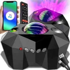 Star Projector, Aurora, Moon, Night Light, Projector, Space, BT Remote Control