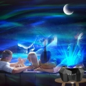 Star Projector, Aurora, Moon, Night Light, Projector, Space, BT Remote Control