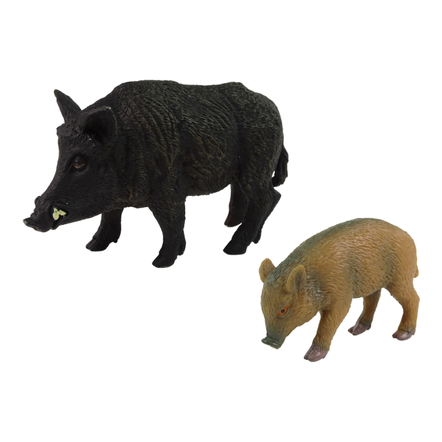 Lean Cars Figurine Set Boar with Young Boar – 2