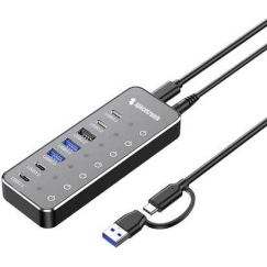 Spacetronik SPU-M19 Jagamine Hub 7in1 USB gen3.2 10 Gbps