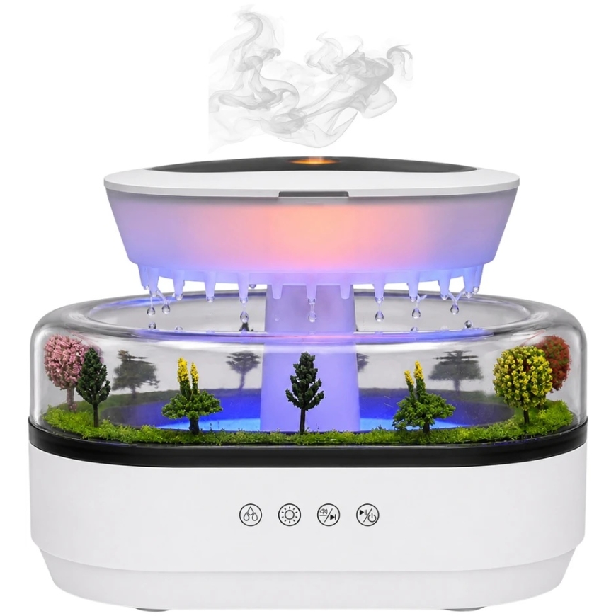 Lean Oro Humidifier, Aroma Diffuser, Rain Effect, LED Lighting, Power Source – 4