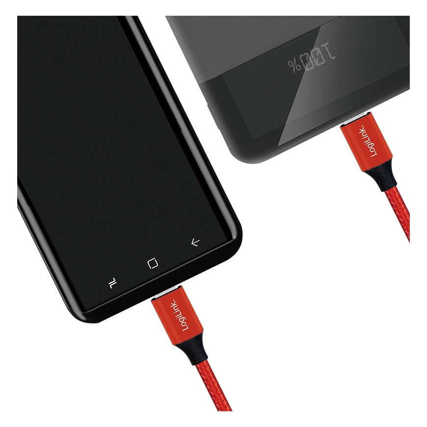 LogiLink CU0156 USB kabelis USB 2.0 1 m USB C Sarkans – 4