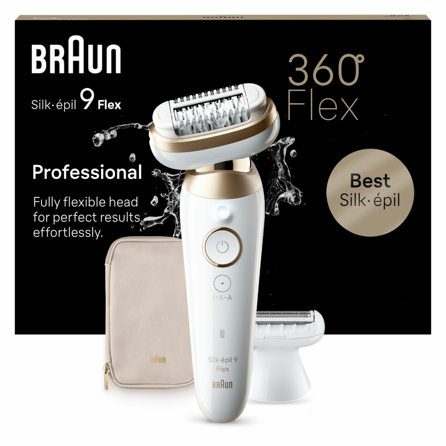 Braun Silk-épil 9 Flex 9-041 3D 40 tweezers Gold, White – 2