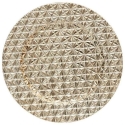 Atmosphera Decorative Plate Mat with Geometric Pattern, Gold, Ø 33 cm Atmosphera Decorative Plate Mat with Geometric Pattern, Gold, Ø 33 cm