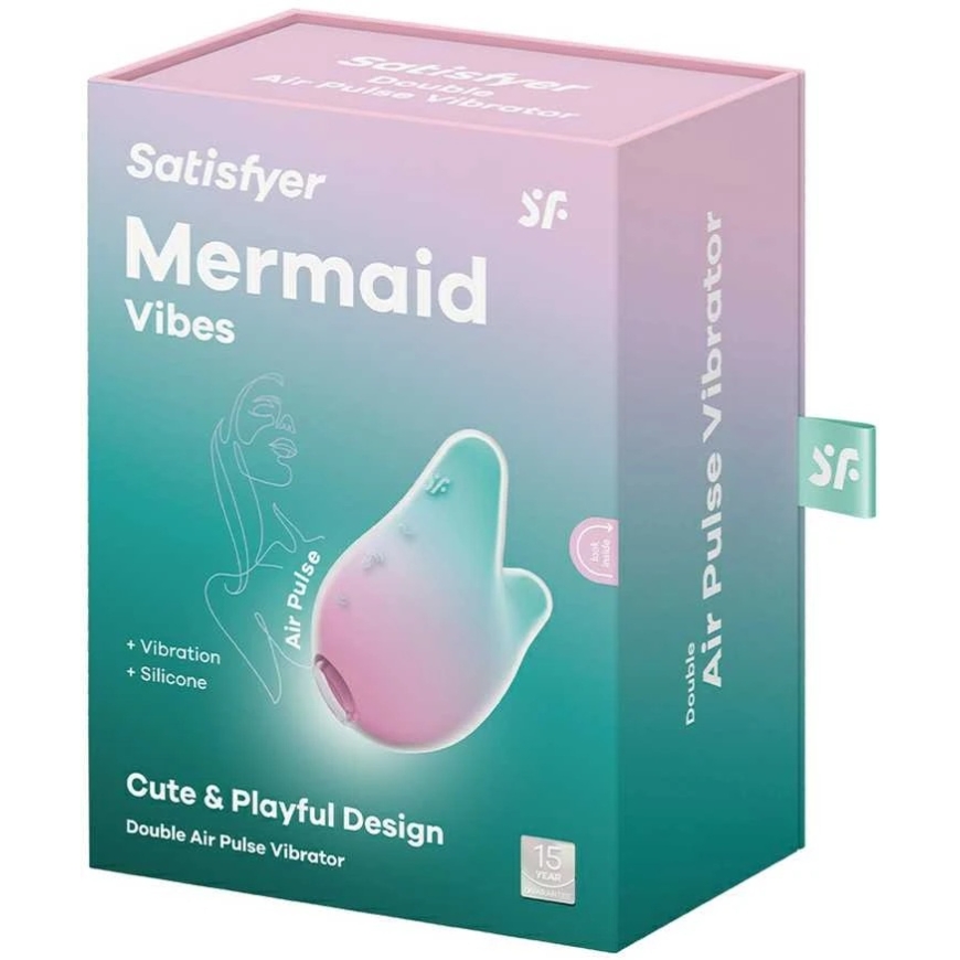 SATISFYER MERMAID VIBES MINT/ROŽINĖ – 2
