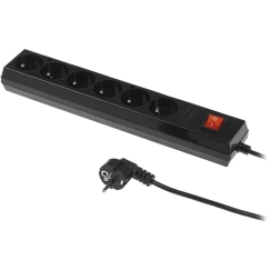 Fixed Power Strip with Six Socket Outlets