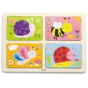 Viga Puzzle 16 pcs - Bugs Viga Puzzle 16 pcs - Bugs