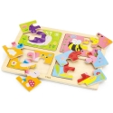 Viga Puzzle 16 pcs - Bugs Viga Puzzle 16 pcs - Bugs
