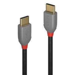 Lindy 36872 USB kabelis USB 2.0 2 m USB C 0,48 Gbit/s Melns, Pelēks