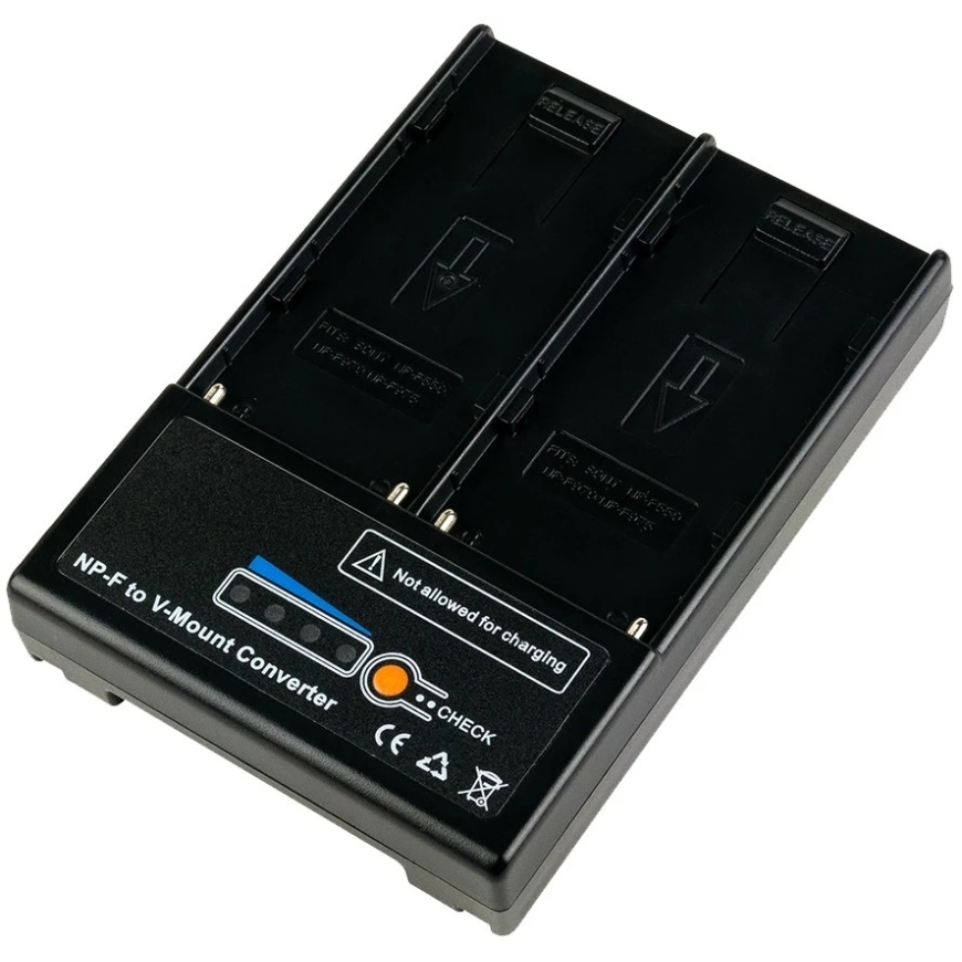 Адаптер Mitoya - 2x NPF на V-Lock разъем питания с LED-индикаторами 126 г – 2