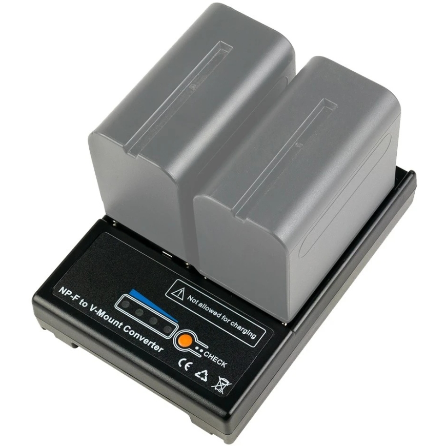 Адаптер Mitoya - 2x NPF на V-Lock разъем питания с LED-индикаторами 126 г – 3