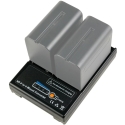 Адаптер Mitoya - 2x NPF на V-Lock разъем питания с LED-индикаторами 126 г Адаптер Mitoya - 2x NPF на V-Lock разъем питания с LED-индикаторами 126 г