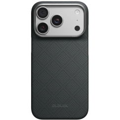 Чехол PITAKA Edge Argyle MagSafe, предназначенный для iPhone 18 Pro / 17 Pro, базальтовый черный