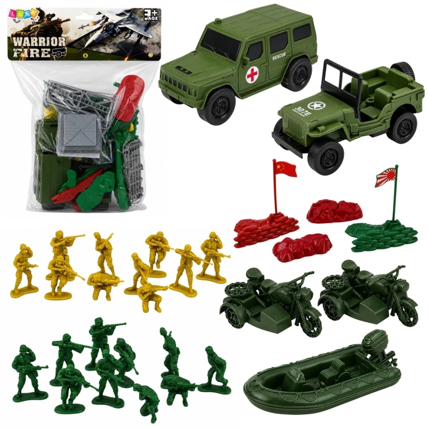 Lean Toys sõjaväe komplekt 46 tk. – 2