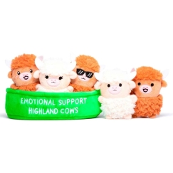 justplay Emotional Support Highland Cows plush toys