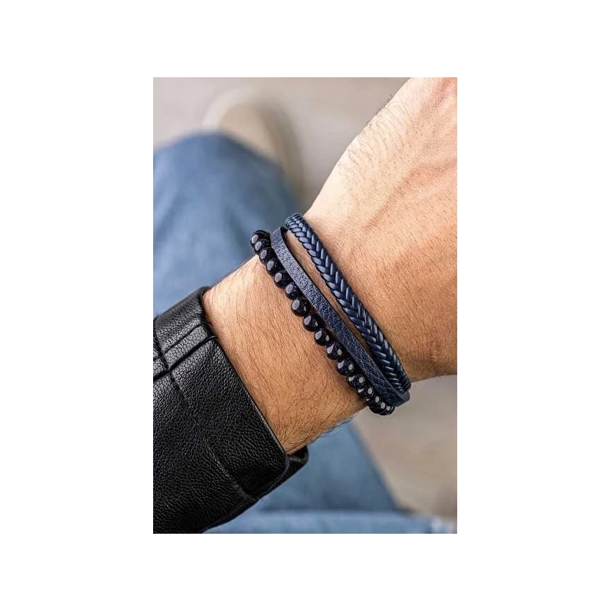 Marc Malone Nesenstanti Triguba Men's Bracelet MCGB5036 – 2