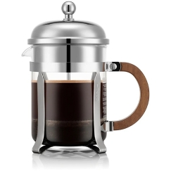 Френч-пресс Bodum Chambord 0,5 л с плунжером, ореховое дерево