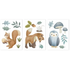 Little Dutch sienų lipdukai „Forest Friends“