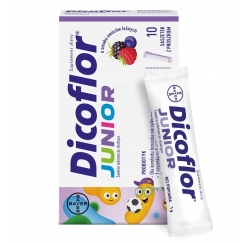 Dicoflor Vaikams yra probiotinis maisto papildas, 10 pakelių.