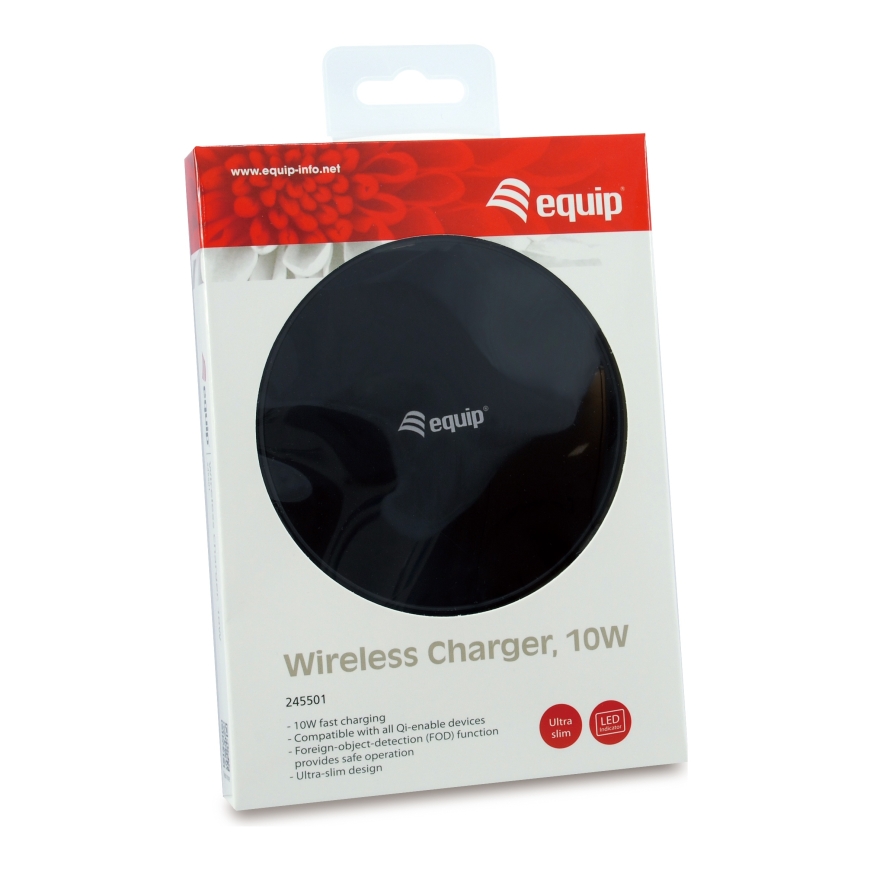 Equip 245501 mobiilseadme laadija Universaalne Must USB Traadita laadimine Hoonesisene – 4