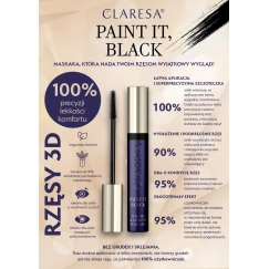Claresa Paint It Black Volume & Length Mascara Black, 10 g