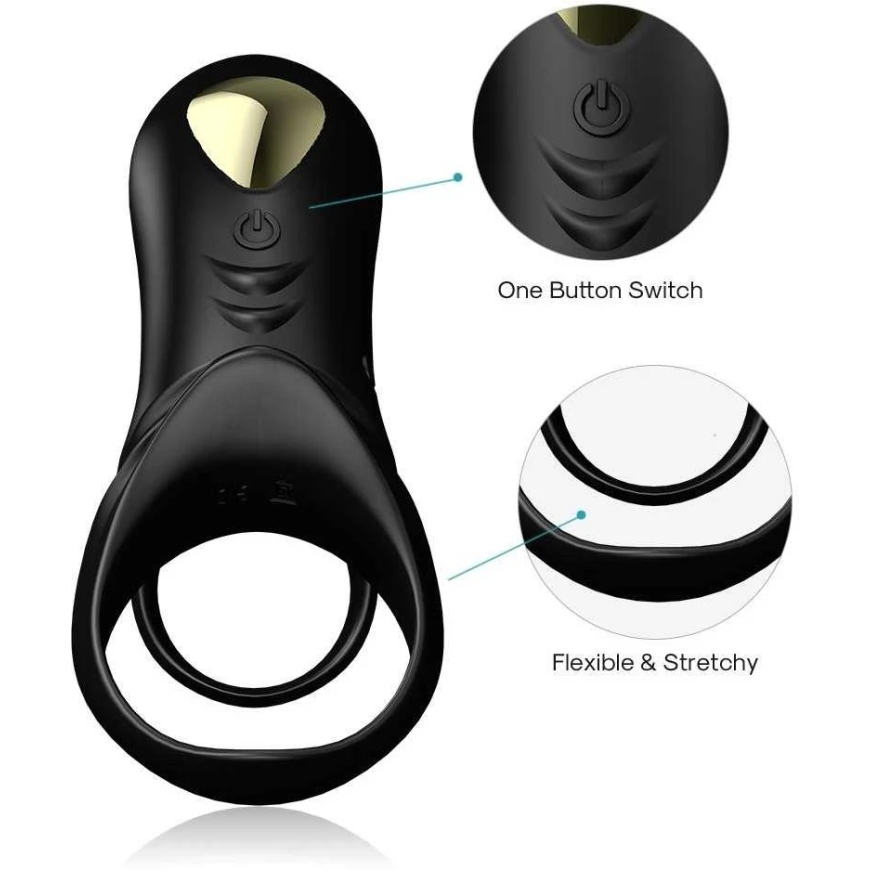 B Series Joy Joy Series Vibrating Erection Ring for Penis, 9 Modes – 2