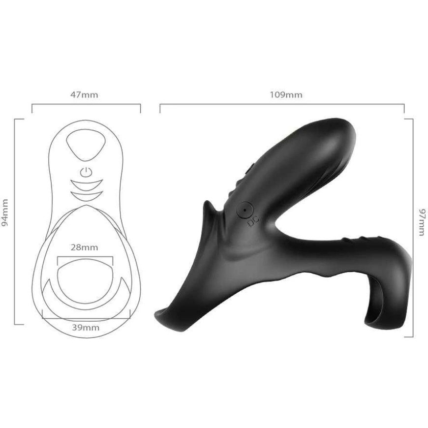 B Series Joy Joy Series Vibrating Erection Ring for Penis, 9 Modes – 3