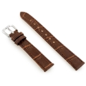 Leather watch strap "Pacific W41" – dark brown – 12 mm