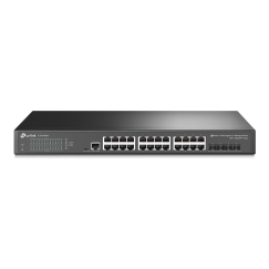 TP-Link JetStream TL-SG3428X võrgulüliti Juhitav L2+/L3 Gigabit Ethernet (10/100/1000) 1U Must