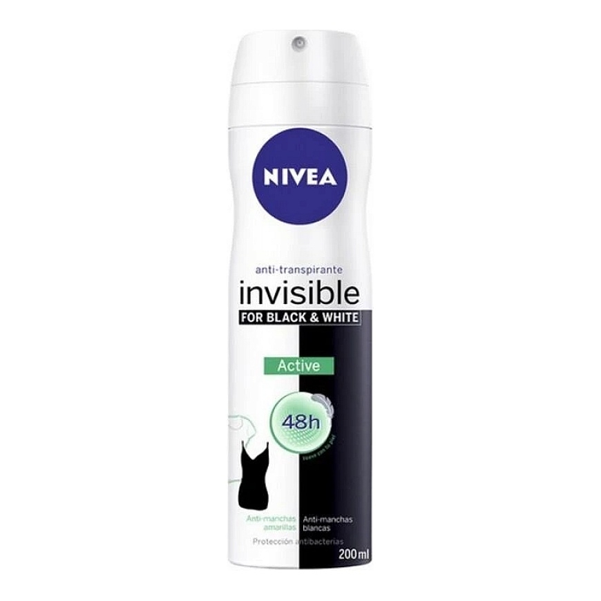 "Nivea Black & White Active" deodorant spray 200ml